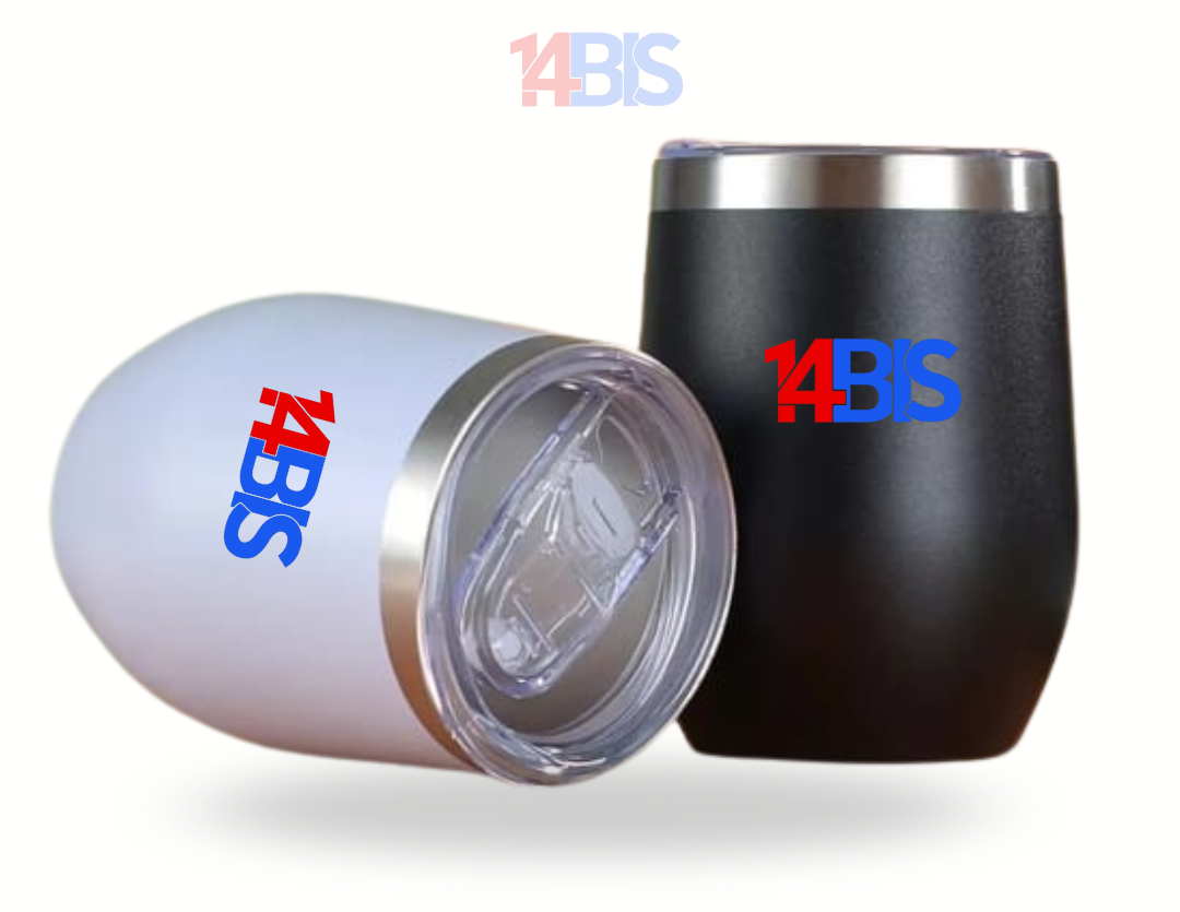 Copo Térmico Oval com Tampa -14 bis Atual