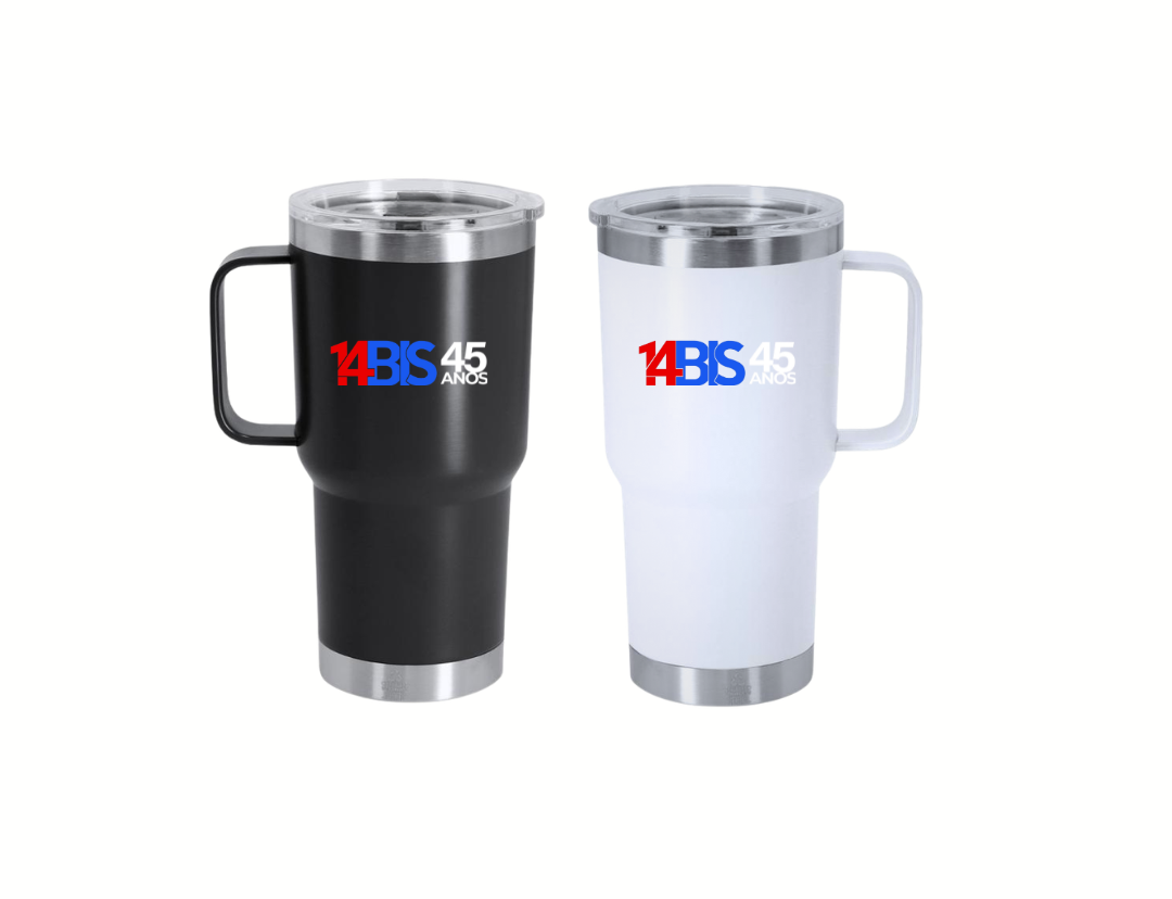 Caneca Térmica 600ml Com Alça – 14 bis