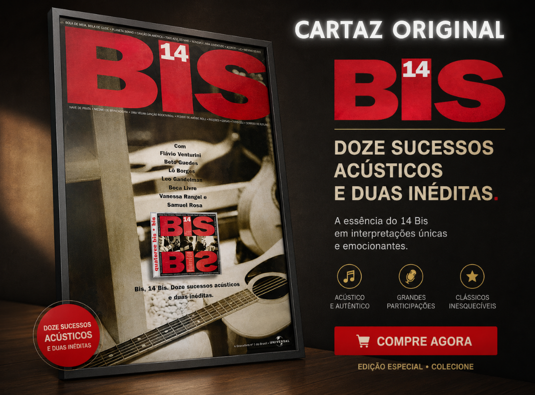 Cartaz Original de Lançamento – 14BIS Acústico
