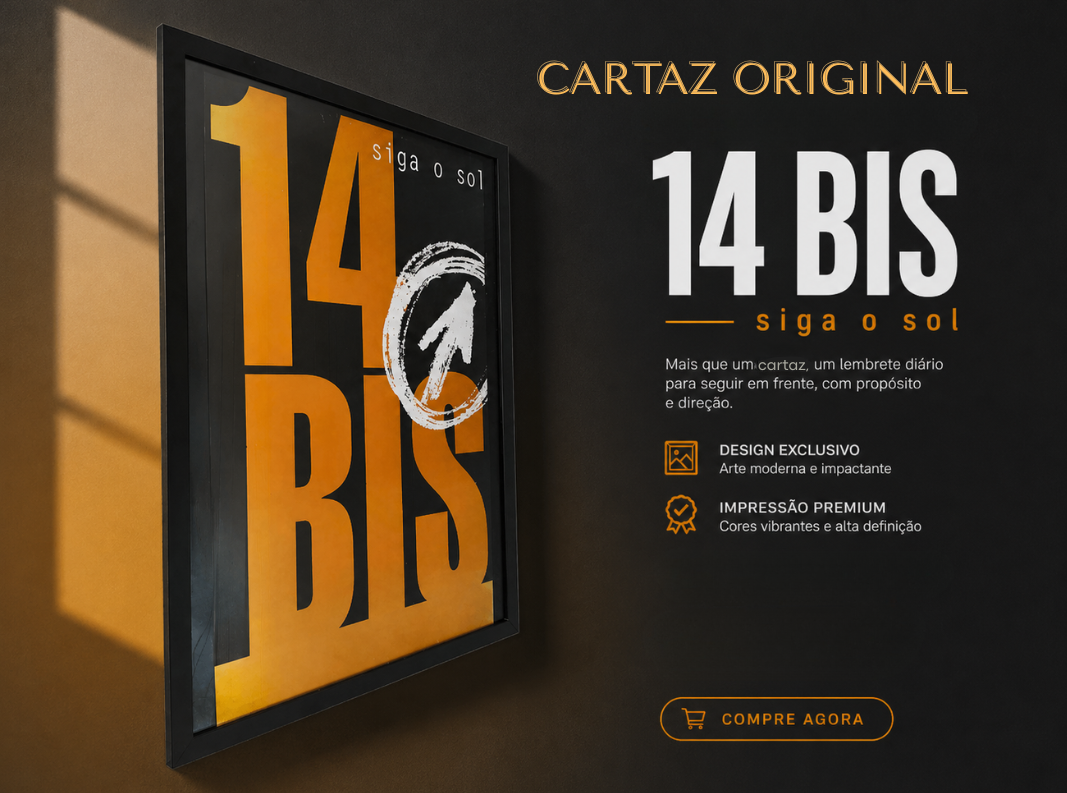 Cartaz Original de Lançamento – 14BIS Siga o Sol