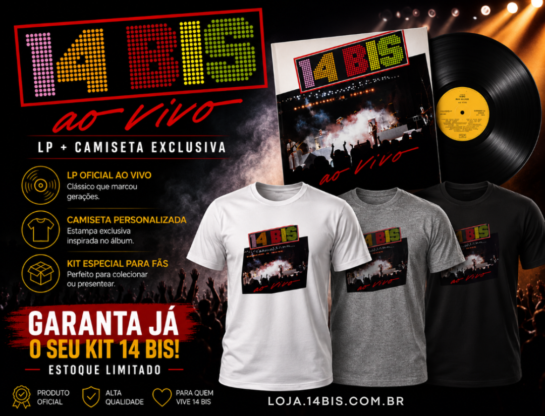 Kit LP+Camisa – 14 Bis ao vivo