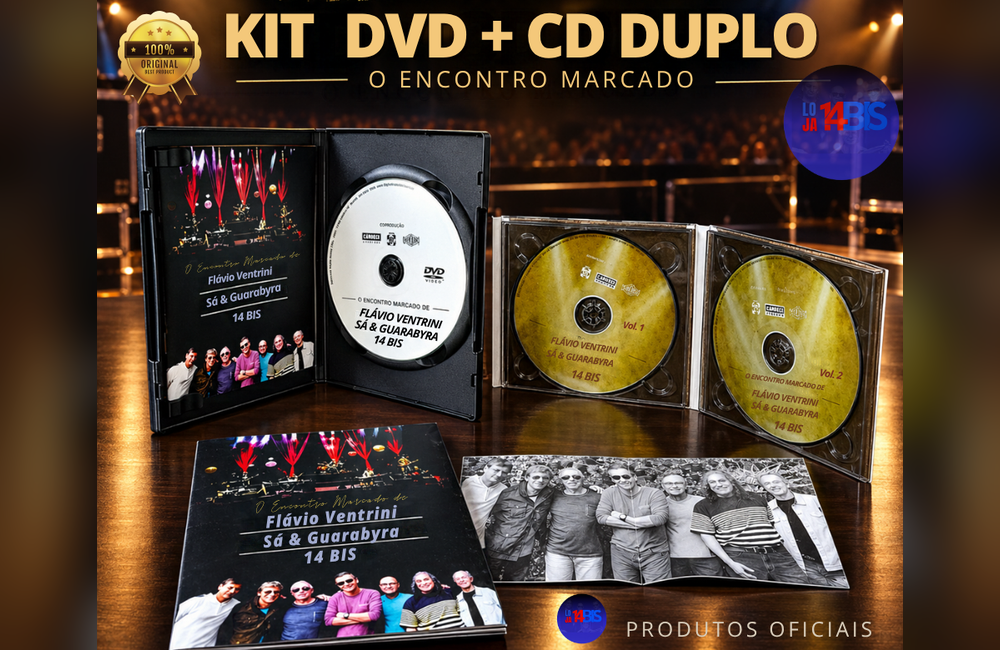 DVD + CD DUPLO ENCONTRO MARCADO 14 BIS
