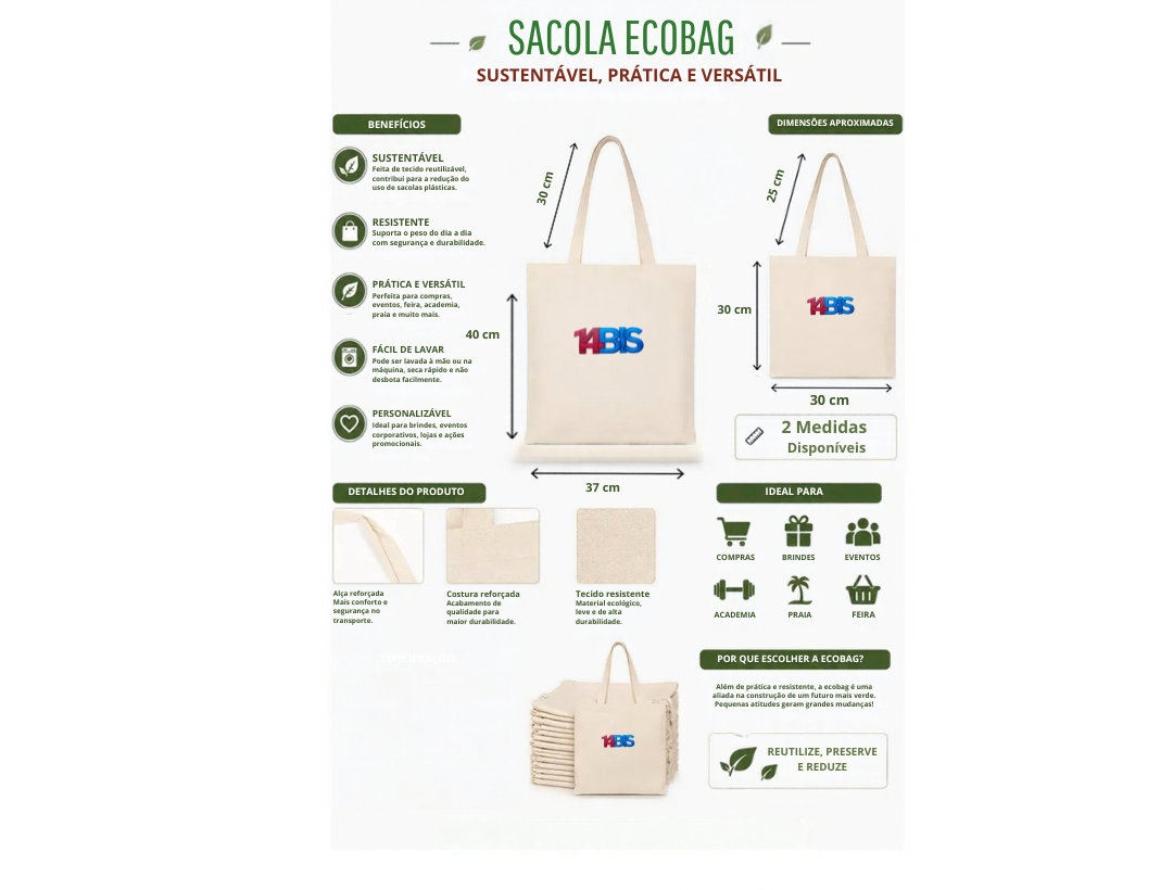 BOLSA ECOBAG 14 BIS - Imagem 2
